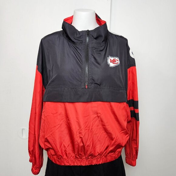 Kansas City Chiefs Windbreaker Womens Winning Play Windbreaker - Picture 2 of 12